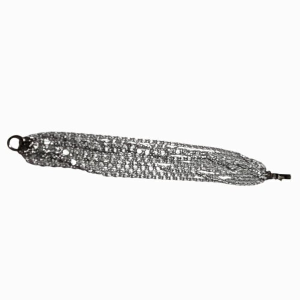 Vintage Celebrity Silver Tone Multi Chain Bracelet - Picture 8 of 8